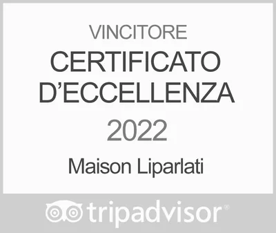 Certificato di Eccellenza Tripadvisor 2022